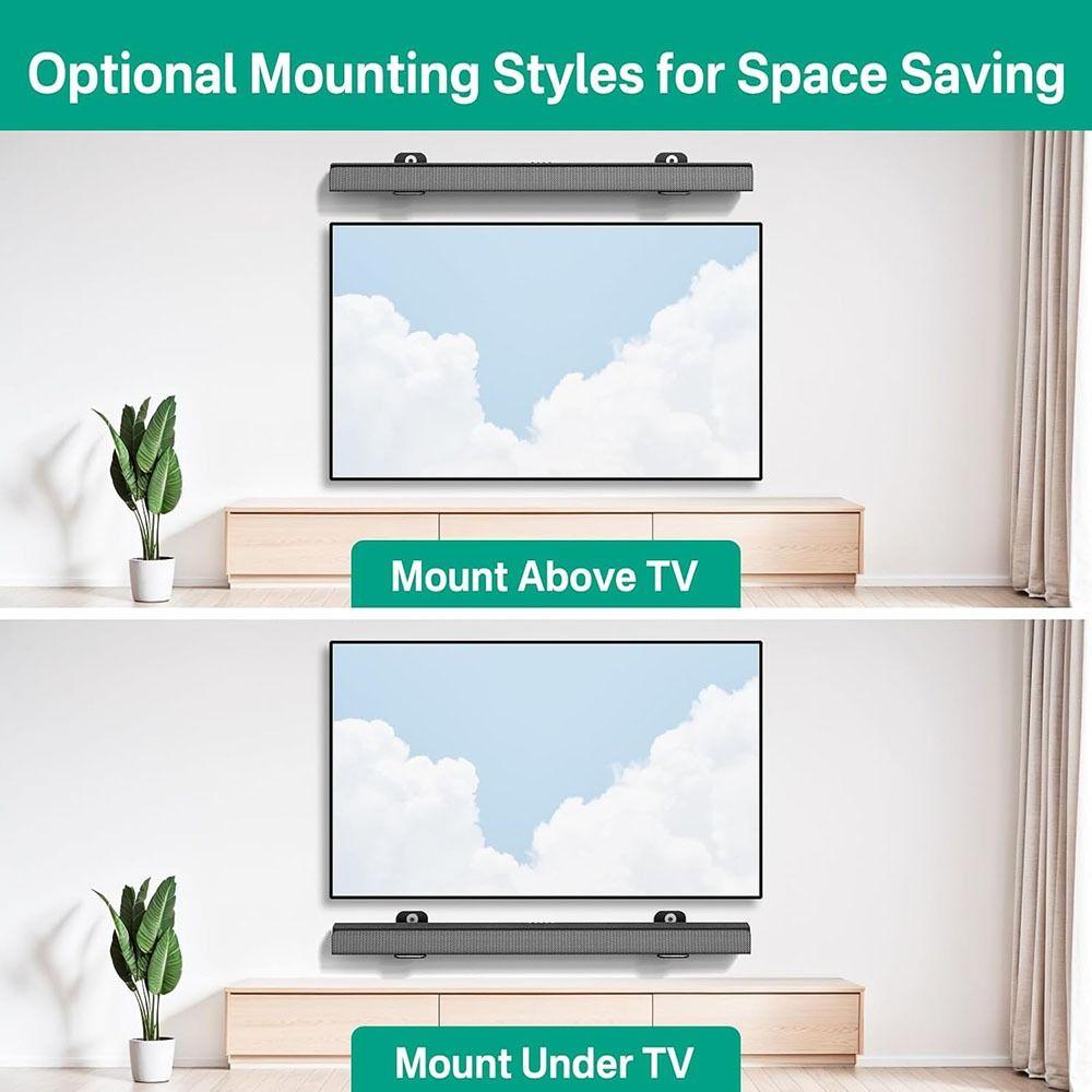 2 stk Metall Feste for Lydplanke Anti-Fall Lydplanke Hylle Høyttaler Veggfeste for Samsung/Sony/LG