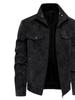 Men's Genuine Leather Stand Collar Jacket - Trendy, Versatile, Business Casual Motorcycle Outerwear