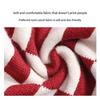 160*20 CM Festive Knit Scarf For Women - Classic Red Plaid Thermal Scarf Winter Warm Soft Unisex Gift