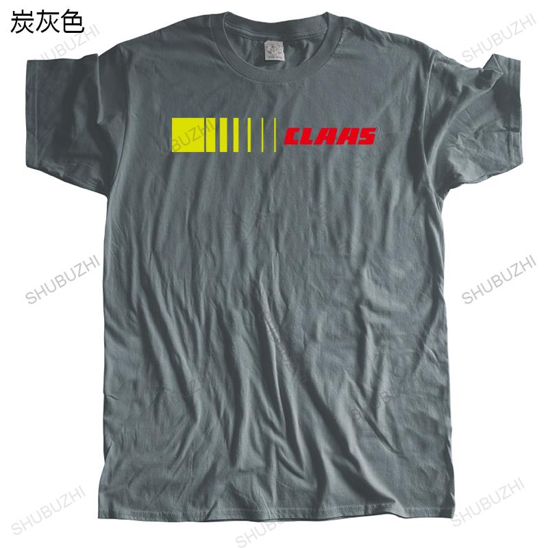 Claas T Shirt Men Cotton Claas Tractor Farming T-shirts Summer Short Sleeve Fashion Mans Tshirts