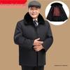 Fleece-Lined Cotton Jacket for Middle-Aged to Elderly Men: Winter Coat for 60, 70, and 80-Year-Olds.