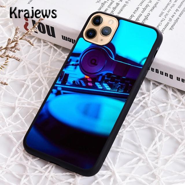 Krajews DJ Mixer Music Soft Phone Case Cover For iPhone 17 Air 16 15 14 Plus 11 12 13 Pro Max Coque Shell Fundas