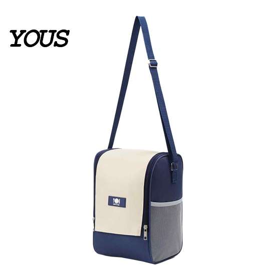 Adjustable Shoulder Strap Lunch Bag Insulated with Double Zipper And Side Pockets, Large Capacity Thermal Cooler Portable Food Storage Container Tote,