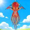 Octopus Kite With Polyester Fabric And Glass Fiber Frame For Childrens Outdoor Play