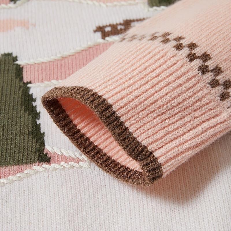 Teenie Weenie Women's Bear Intarsia Knit Sweater