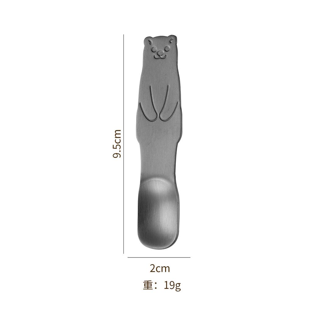 304 Stainless Steel, Ice Cream Spoon, Teddy Bear Cake Spoon, Ice Cream Spoon, Jelly Dessert Spoon, Seasoning Spoon