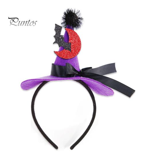 1PC Halloween Skull Fascia Zucca Cappello da strega Copricapo per le donne Festa di Halloween Fascia per capelli Puntelli Cosplay Accessori per