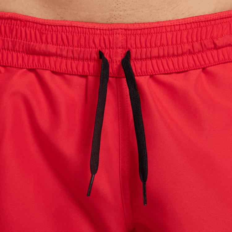Nike Solid Color Logo Elastic Waist Swim Trunks Men swimwear Red NESSF560-614