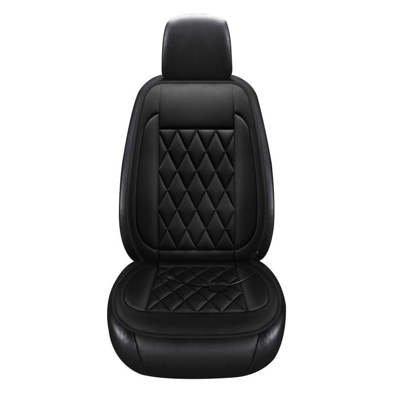 12V Heated Car Seat Cushion with Backrest - Warm Seat Cover for Autumn and Winter