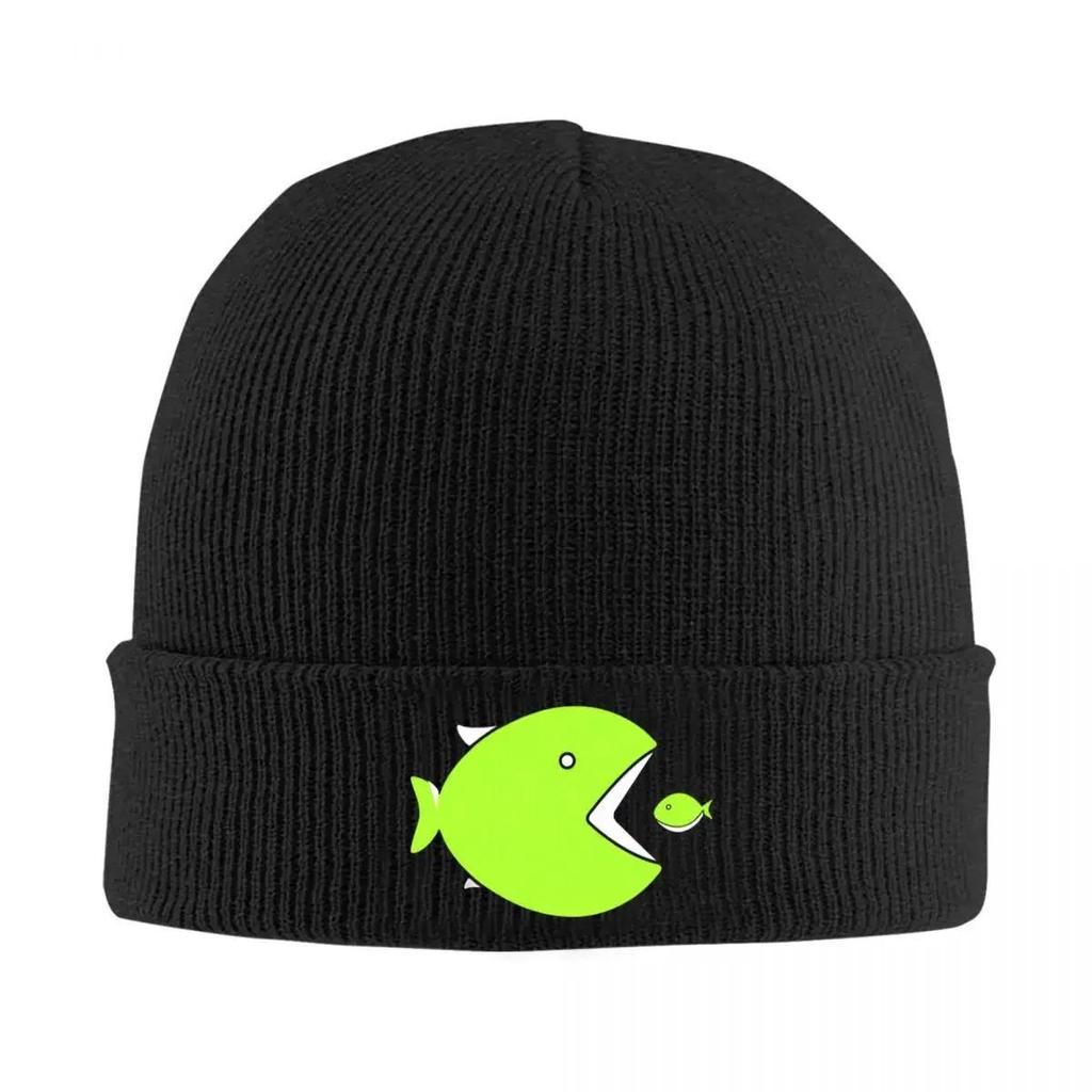 new BIG FISH Pixels Fishing Logo Hat Autumn Winter Beanies New Gunki Caps FeUnisex Unisex Acrylic Knitted Hat