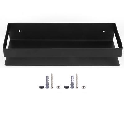 30cm Matt Black Shelf Stainless Steel Bathroom Shelf Kitchen Storage Rack for Home Bathroom