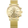 Canvas Strip Steel Mesh Belt Watch Multi-Function Chronograph Men'S Quartz Watch Waterproof Men'S Watch 2011