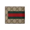 GUCCI Canvas Leather Wallet Men's Ebony / Brown (Unisex) Wallets 408827 KLQCN 8461