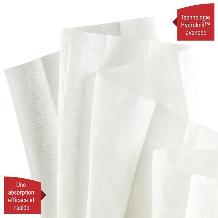 Chiffons WypAll X60 General Clean 6035 – Chiffons blancs – 1 boîte BRAG x 200 chiffons de nettoyage blancs