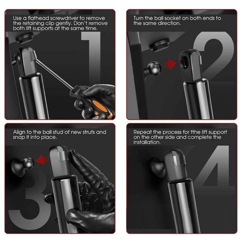 Car Rear Tailgate Slow Down Support Rod Lift Strut Bar GasShock Damper 7L6827550N for 2002-2010