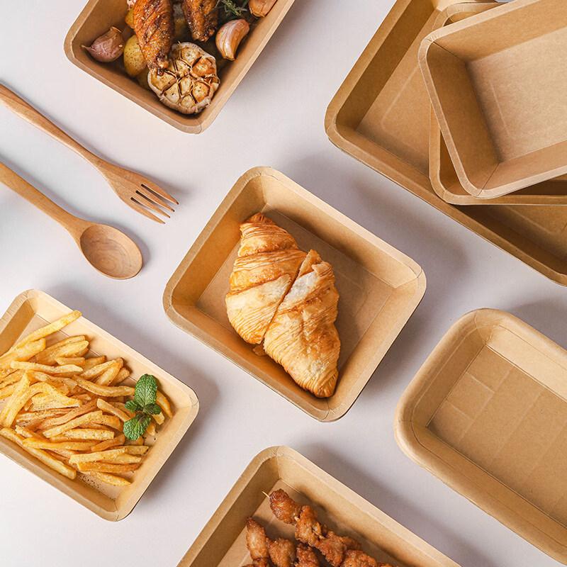ZISIZ Oil-Proof Disposable BBQ Paper Plate