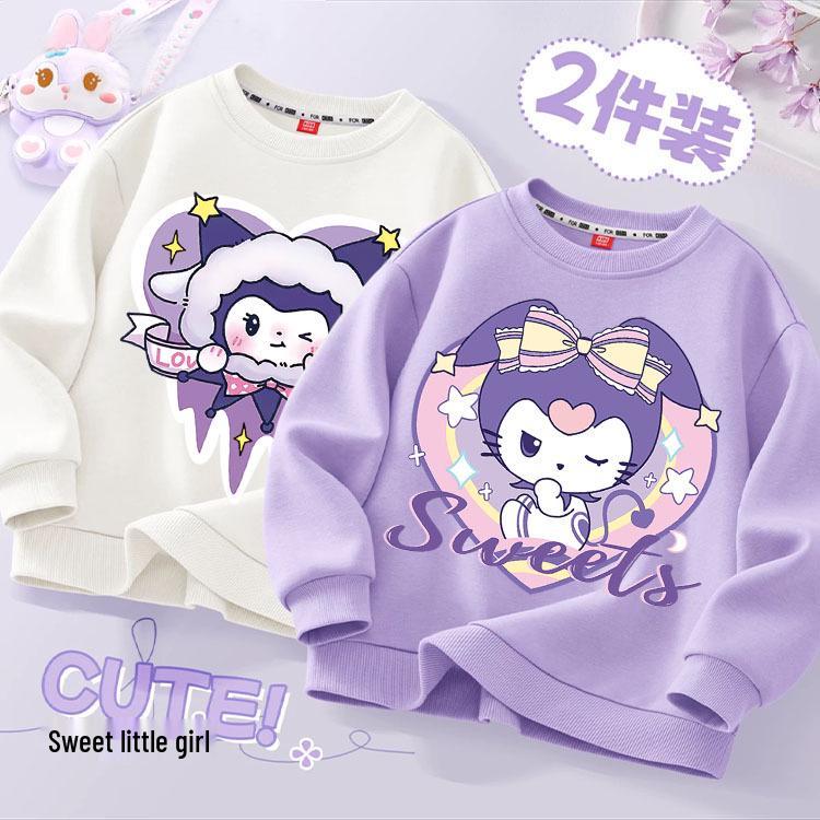 Langarm-Sweatshirt für Mädchen - Mode Frühling/Herbst 2024 für Kinder