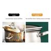 With Glass Lid Soup Pot Stainless Steel Outdoor Cooking Pot Saucepan  Induction Cooker Gas