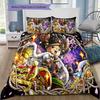 Cartoon Pattern Bedding Quilt Set Quilt Cover Pillowcase Home Decoration Birthday Gift (1 * duvet cover + 2 * pillowcase, without core)