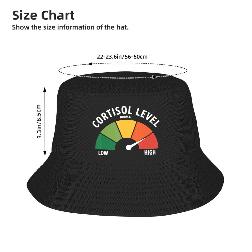 Low Cortisol Level Cortisol Level Bucket Hat Spring Vintage Fisherman Hats For Unisex Soft Fold Fishing Caps Sunscreen Hats