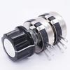 TWTADE /WTH118-2W 4K7 Ohm Dual Gang Potentiometer Carbon Linear Variable Turn Rotary Potentiometer + A03 Knob