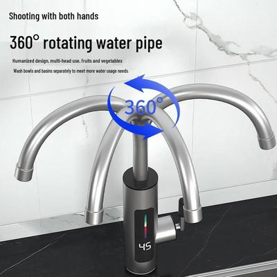 Smart Instant Hot Water Faucet: Large Screen Stainless Steel, Variable Frequency, Constant Temperature for Kitchen