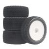RS Wear-Resistant Off Road Tires Plastic Wheel Rim Rubber Tyre for 1:10 RC Car HSP 94107 94166 94106 94155 Tamiya Wltoys 144001