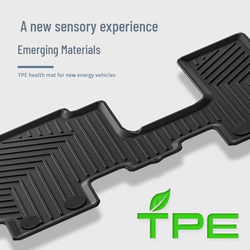 Waterproof, dirt-resistant TPE floor mats for 2019-2021 Mitsubishi Delica D5 right-hand drive vehicles.