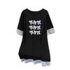 Women's Plus Size Mid-Length Short-Sleeve Round Neck T-Shirt (Slimming, Loose Fit)