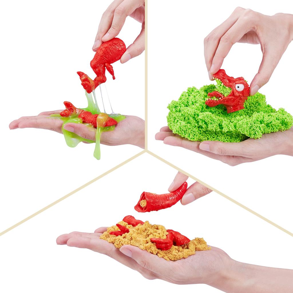 Smashers ZURU 7487B Dino Island Surprise Mega Huevo, Spinosaurus, Juguete Coleccionable, Kit de Explorador, Slime de Dinosaurio