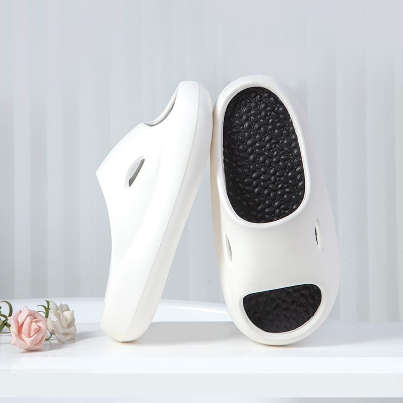 Couple Massage Slippers New Fashion Indoor Outdoor 5cm Thick Sole Household Bathroom Anti Slip Shoes Trendy Beach Slippers Soft