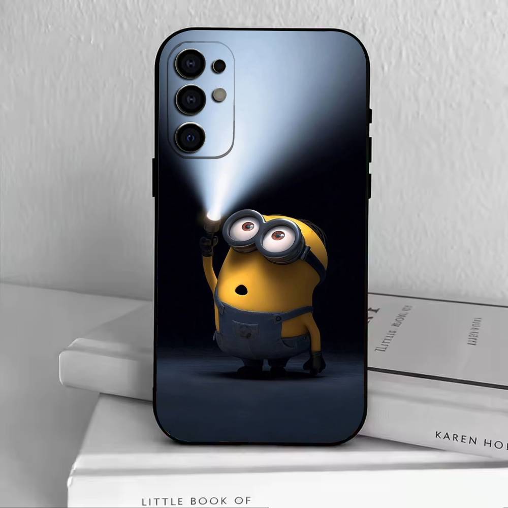 333-M-Minions Phone Case Black Silicone Soft For Samsung S25,S24,S21,S22,S23,S30,Ultra,S20,Plus,Fe,Lite