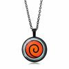 anime merchandise Naruto Sharingan Pendant Necklace Men Women Versatile Circular accessories Sweater Chain toys gifts for kids