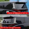 For Toyota Alphard Vellfire 40 Series  2024 ABS Carbon Car Exterior Accessories A D Pillar Trim Rear Window Quarter Cover
