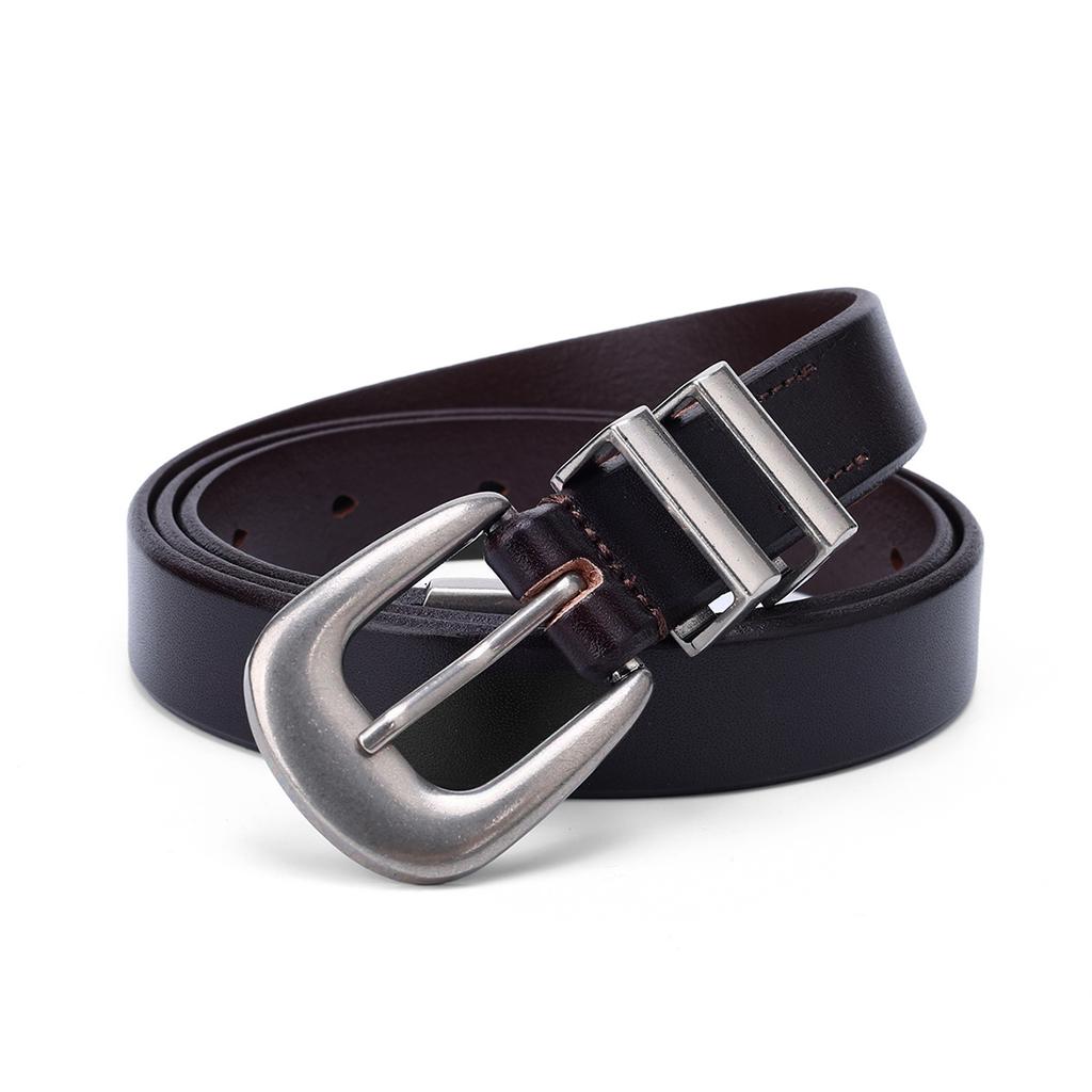 First Layer Tree Paste Leather Belt Women'S Leather Suit Pants Simple Versatile Dress Women'S Belt Cowhide Decorative Belt Women