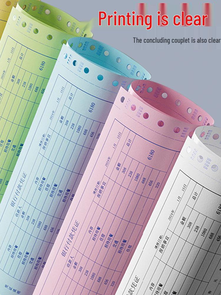 Multi-Part Pinfeed Computer Print Paper: 1-5 Parts, 241 Voucher Listings