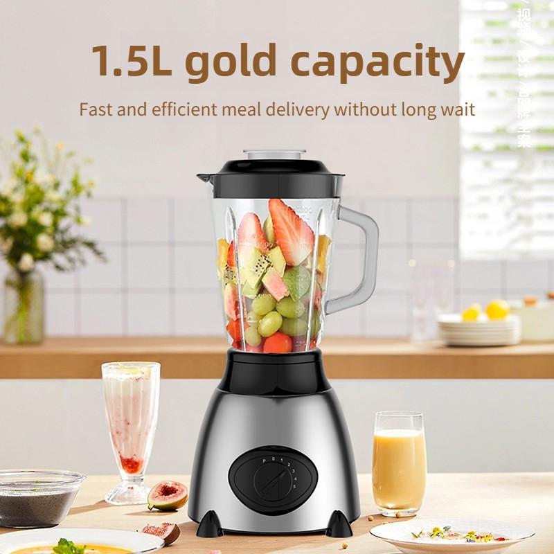 1.5L Large Capacity Electric Food Blender High Power Automatic Soybean Milk Machine Kitchen Multi-function Juicer