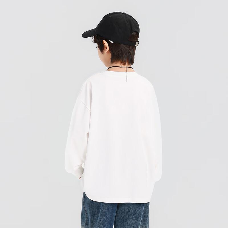 Boy's Letter Print Long Sleeve T-Shirt