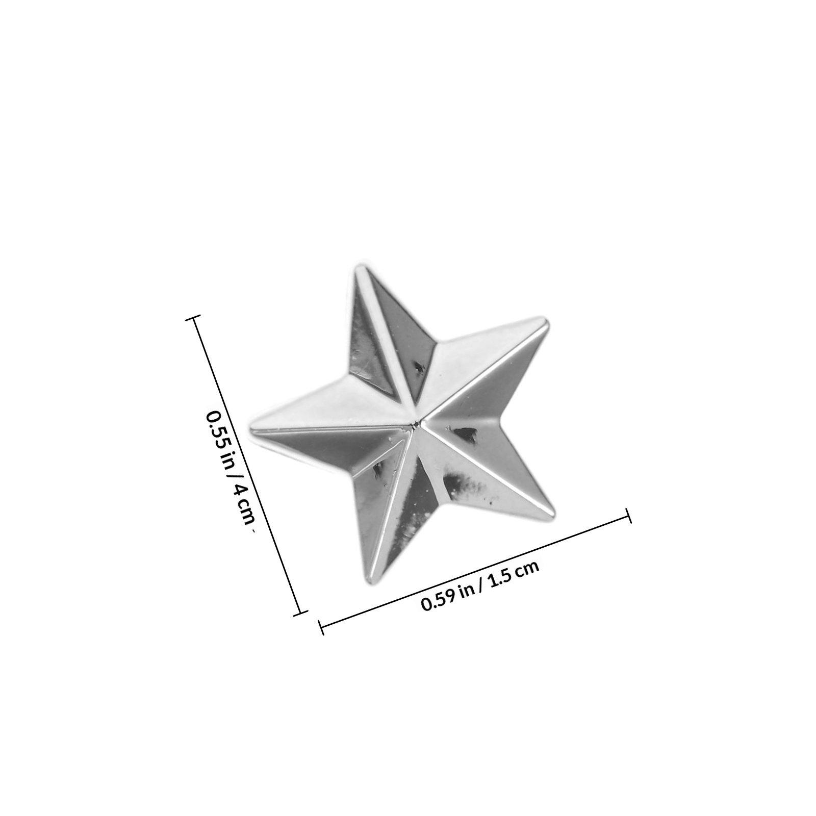 

100Pcs Five-Pointed Star Rhinestones Acrylic Flatback DIY Craft Decoration Clothes Shoes Bags Jewelry Accessories Embellishment темно-сірий колір