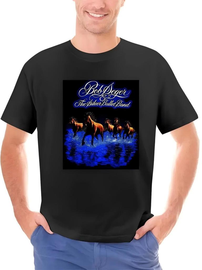 Bob Seger & The Silver Bullet Band Running Horses T-Shirt