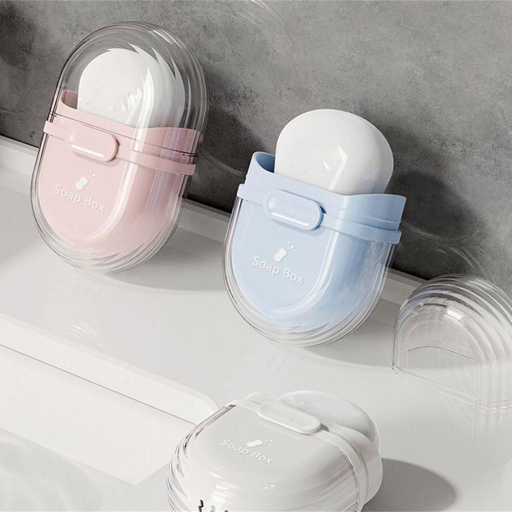 Szczelne Pudełko na Mydło Podróżne Wodoodporne Plastikowe Pudełko na Mydło Mydelniczka na Mydła w Kostce Uchwyt na Mydło Mydelniczka do Łazienki