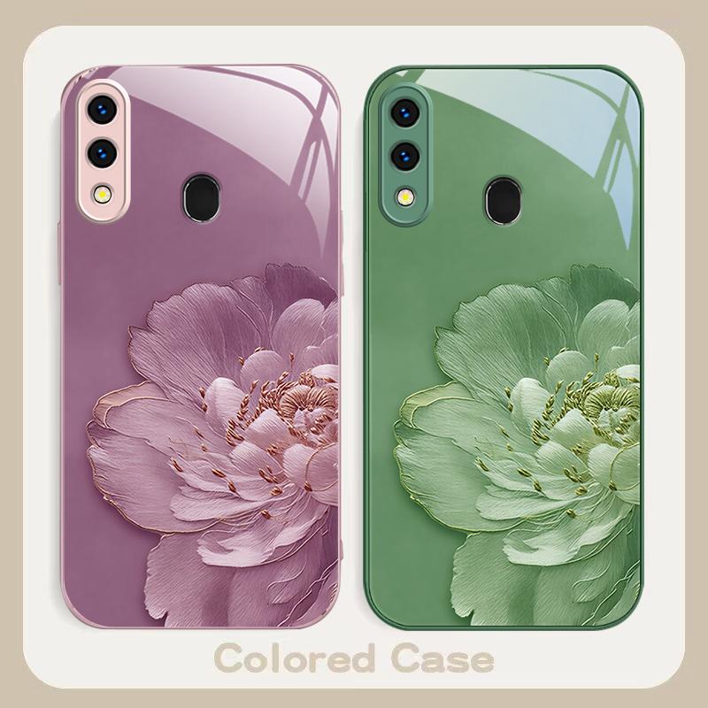 Farbverlauf Blumen Für Samsung A20 30 22 23 24 25 26 31 32 A33 34 35 42 50 51 52 53 54 55 56 70 71 72 73 Glas Handyhülle