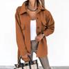 Fashion Women Office Lapel Jacket Long Sleeve Top Coat Casual Business Shirt Jackets Autumn Winter