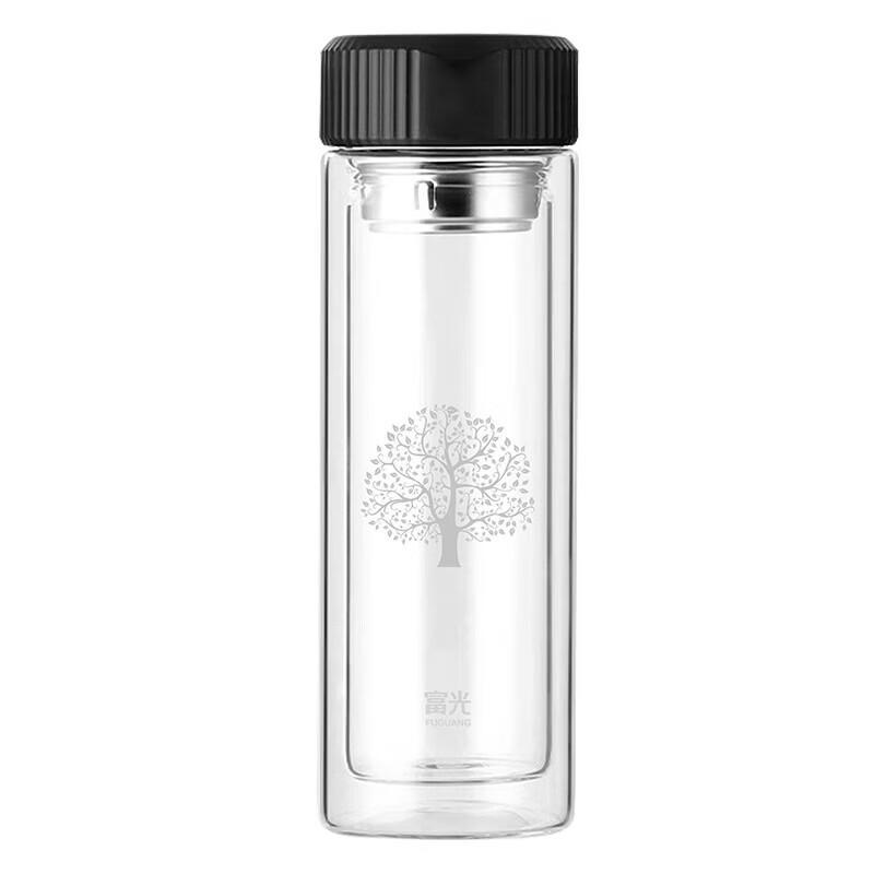Fuguang Double-Walled Glass Tea Infuser Tumbler