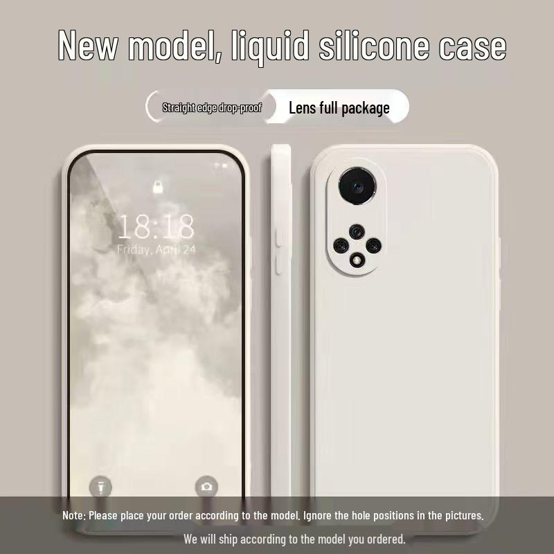 Coque en Silicone Anti-Chute pour Huawei Nova 9: Couvrance Totale, Couleur Unie, Doux pour la Peau et Design Simple