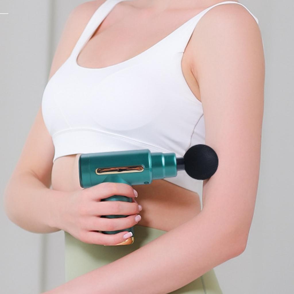 Mini Fascia Massage Gun Powerful Mini Deep Tissue Massage Gun for Muscle Recovery & Pain Relief with 4 Attachments