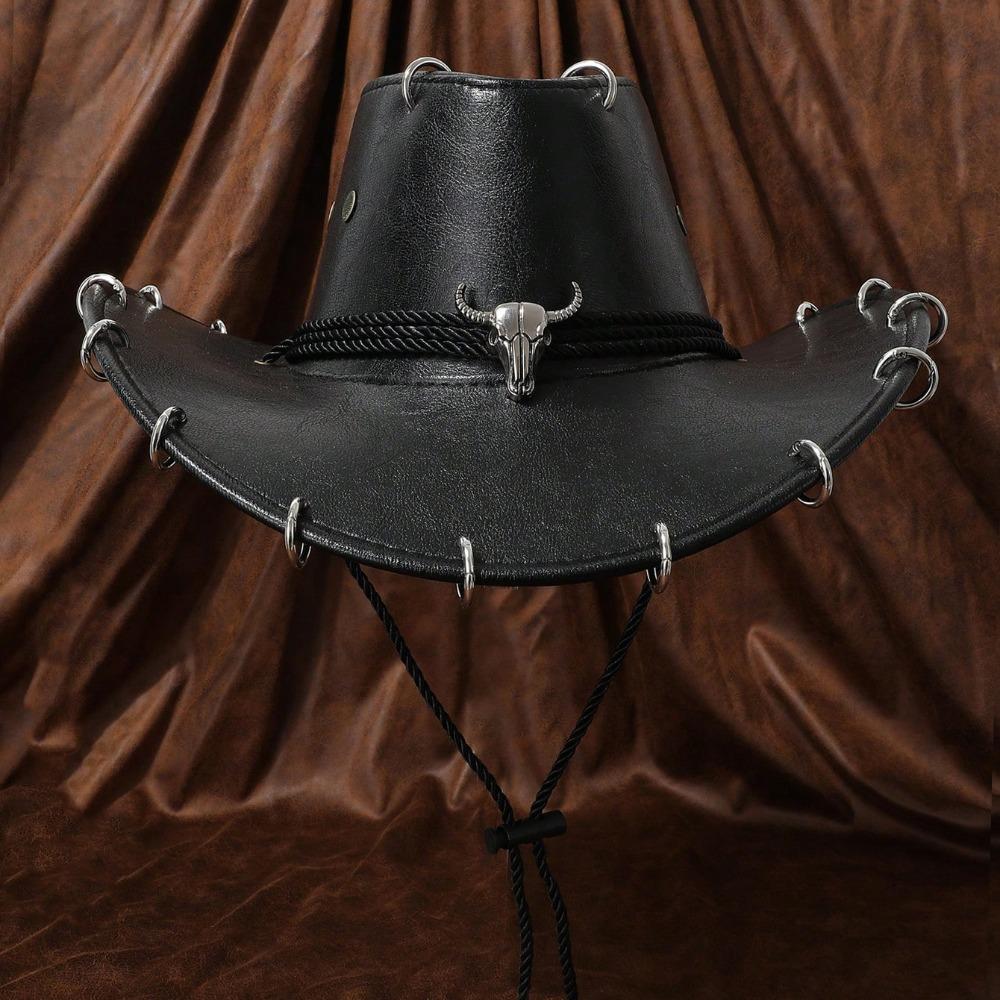Einfarbiger Western-Cowboyhut Breiter Rand Cowgirl-Kappe Klassischer Sommerhut Reisen