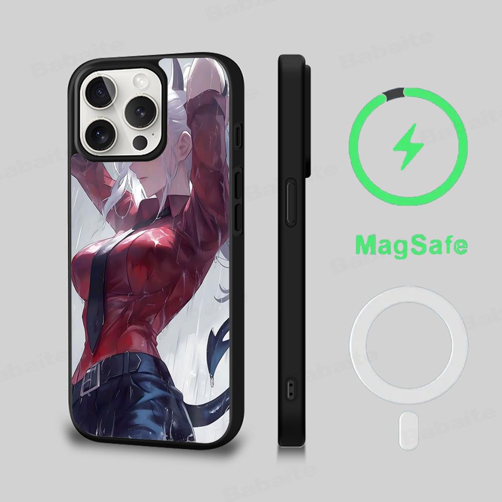 

Чехол для телефона Helltaker Магнитный чехол Для IPhone 16 14 13 12 11 15 Pro Max Plus Для Magsafe Беспроводная зарядка Чехол iPhone 14 Pro