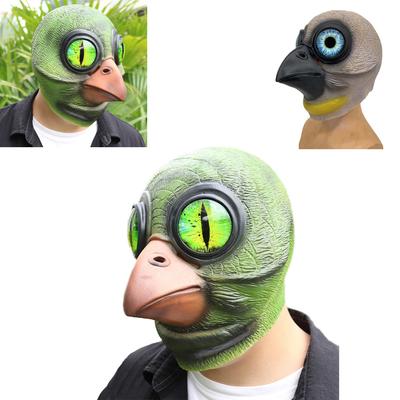 Cool Yeux 3D Cosplay Punk Drôle Steampunk Animal Pigeon Aigle Oiseau Bec Masque d'Halloween Couvre-chef Complet Accessoires de Costume de Fête