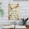2D Flat Vintage Metal Wall Art Sign "Dragonflies Appear When Angels Are Near" - Rustic Farmhouse Decor with Floral Accents - Durable Aluminum for